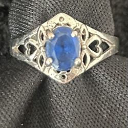Blue Stone Ring 9.25