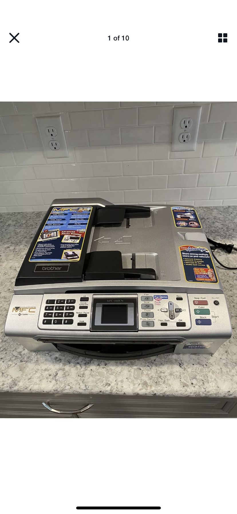 Brother MFC-440CN All In One Inkjet Printer Works