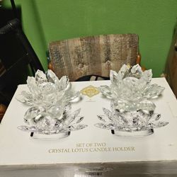 Candle Stand Set (Glass)