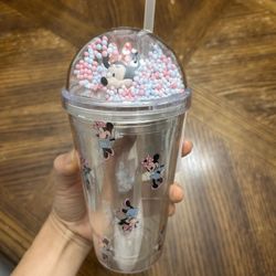 NWT Licensed Disney Minnie Mouse Tumbler with Straw 15oz