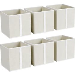 11 Inch Storage Cubes - Foldable Cube Storage Bins with Handle, Decorative Storage Baskets Bins, Closet Organizers and Storage for Toys, Clothes, 6 Pa