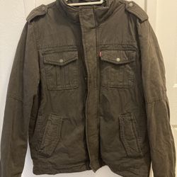 Levi’s Men’s Military Utility Jacket Size M  Zip Hoodie