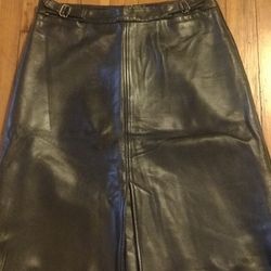 Genuine Soft Leather Skirt