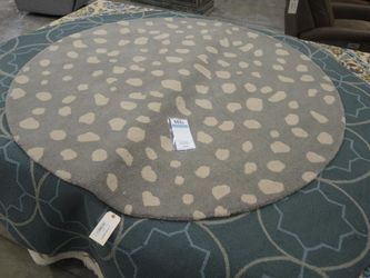Surya Round Gray Antelope-Spot Area Rug