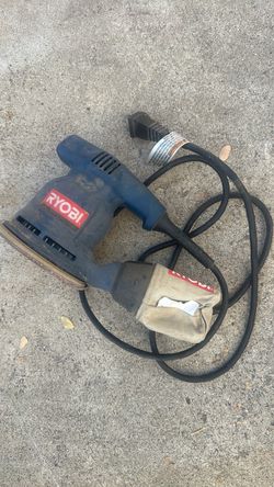 Ryobi RS241 Corded Electric Orbital Sander 120V Blue/Black w/ Dust Bag