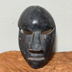 Vintage African Dan Tribe Ivory Coast Carved Wood Mask