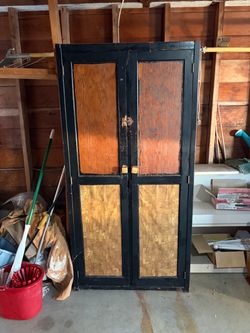 Old Vintage Primitive Wooden Cupboard – 66” Tall