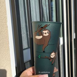 Sloth Custom Cup 🤍