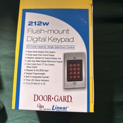 212w Flush Mount Digital Keypad. X2