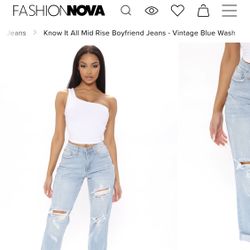 New Fashion Nova jeans Size 16