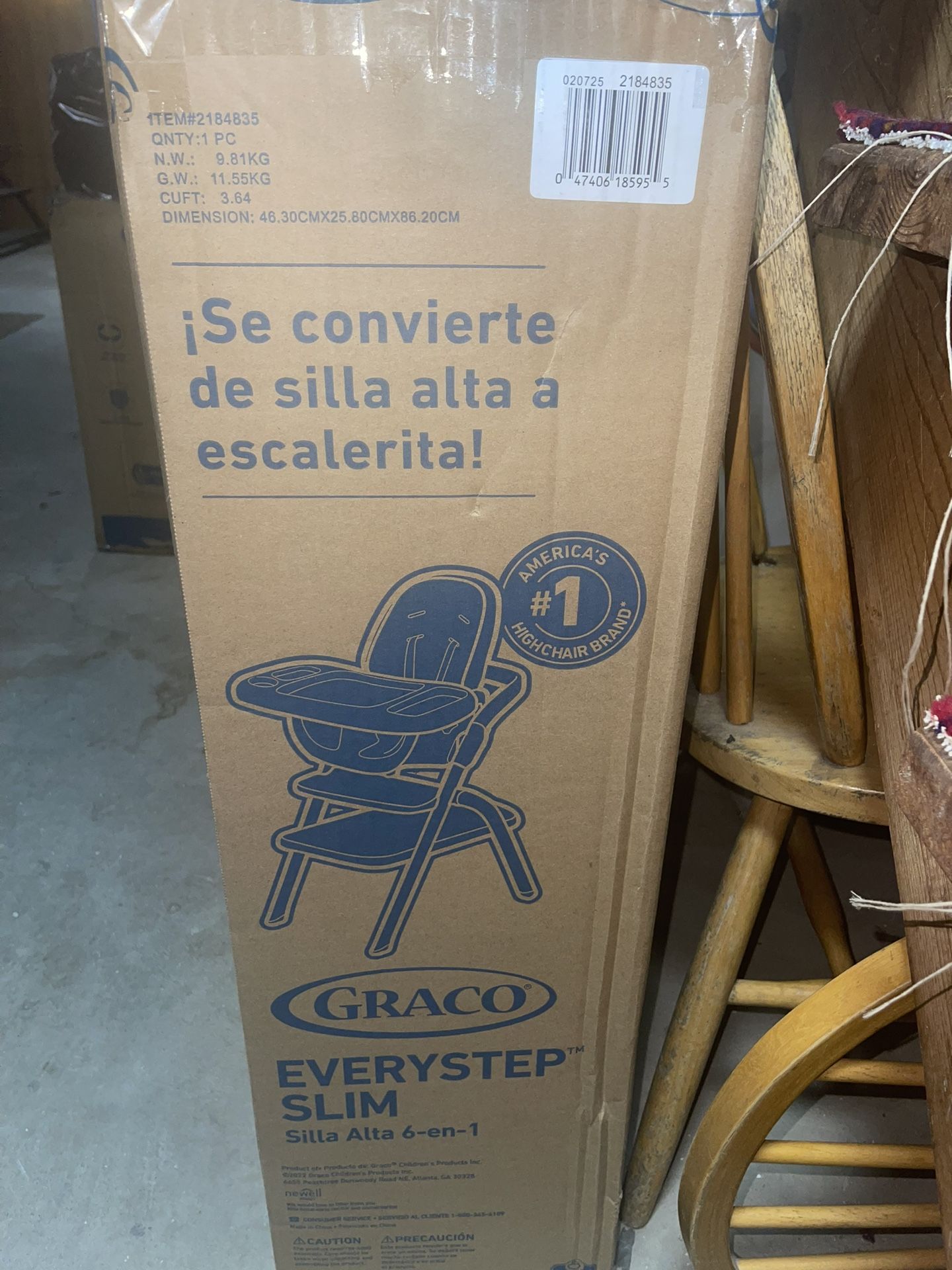 Brand New Graco EveryStep in High Chair, Portable Slim High