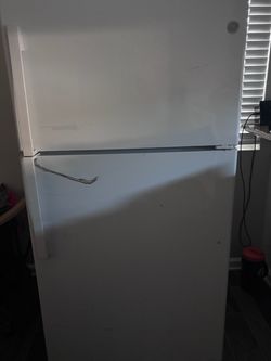 White GE refrigerator