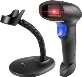 NetumScan Bluetooth QR Barcode Scanner with Stand, 3 in 1 Wireless 1D 2D Bar Code Scanner USB Image Bar Code Reader for Computer, Tablet, iPhone, iPad