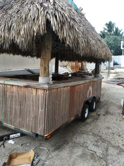 Tiki bar trailer