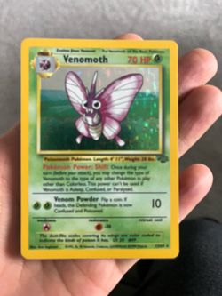 Venomoth Holo Jungle 1999 Pokemon Card 13/64