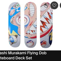Takashi Murakami Flying Dob Skateboard Deck Set