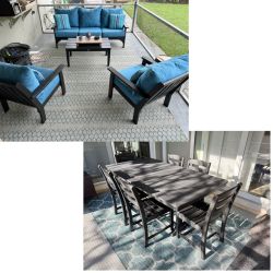 POLYWOOD Outdoor Patio Set: Dining + Lounge
