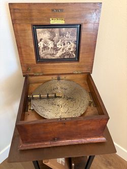 Nice Disk music Box with 10 Disks
