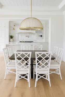 ❤️Beautiful Designer Rattan Chairs (4) Used For Staging Designer Home