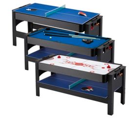 Fat Cat 6 foot Flip 3 in 1 Pool, Air Hockey & Ping Pong Table