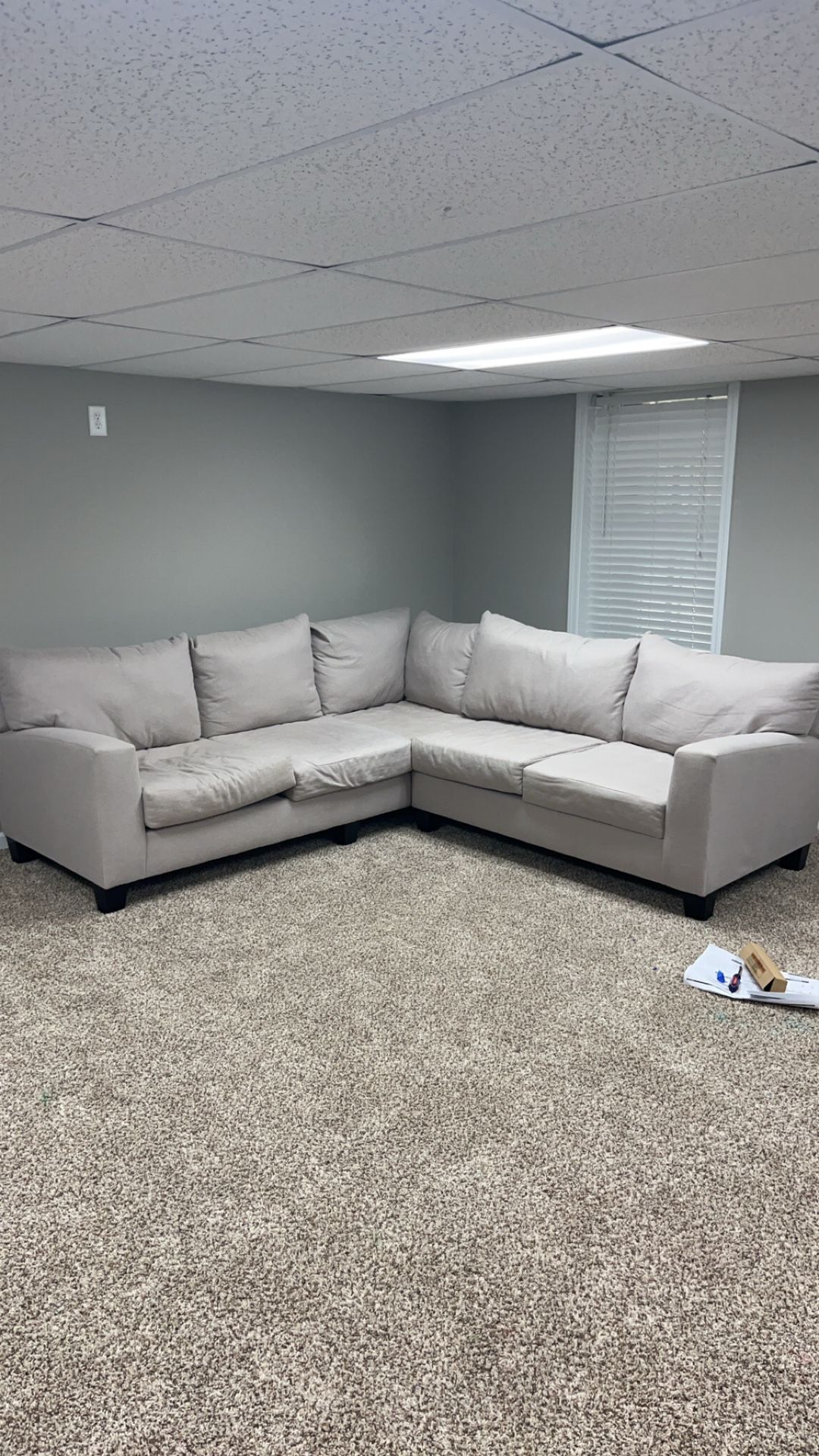Sectional Couch Tan