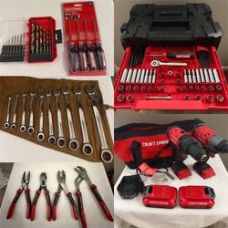 Craftsman tools mechanics, v20 Max, ratcheting wrench set