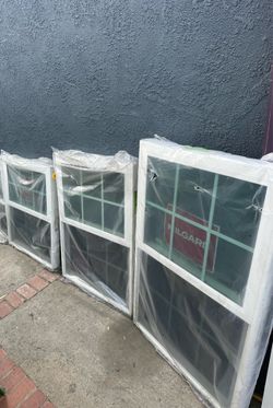 Price is firm  Read description  and price is for each window I have 3 available the size is in the pictures  Brand new  Vinyl material  Double glass 