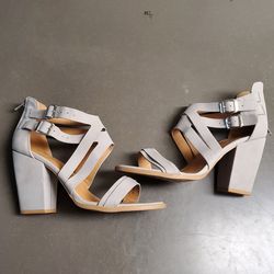 Size 8 Grey Heels