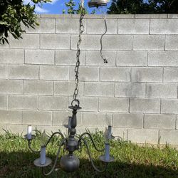 Silver chandelier