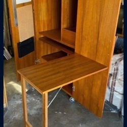 Armoire Modern Danish Teak Craft Computer
Desk 
