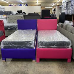 Twin Bed With Mattress 