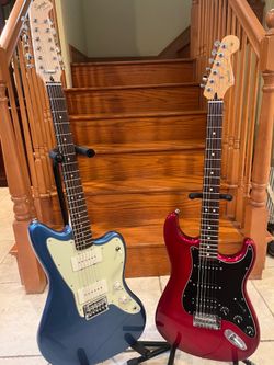 Fender MIM FSR Stratocaster (Mint) and Squier Paranormal 12 String Jazzmaster