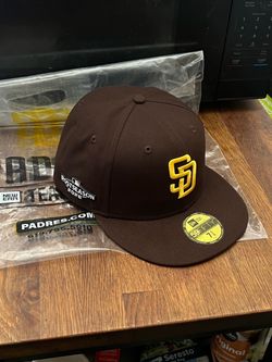 2026 San Diego Padres New Era Brown Men’s 7-5/8 MLB Postseason Side Patch Low Profile 59FIFTY Fitted Hat