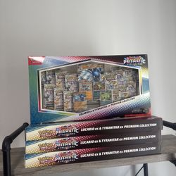 Pokemon Prismatic Lucario Ex Tyranitar Ex Premium Collection Sams Club SEALED NM
