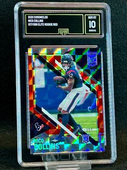2021 Chronicles 💥 Nico Collins 💥 Elite Rookie Red 107/399 GMA 10 💎 Mint - Houston Texans
