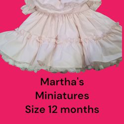 Martha's Miniatures Baby Girl Dress