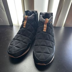 Teva ReEmber Mid Women 9 Shoe Black Fabric Pull On Chelsea Ankle Bootie Comfort