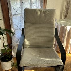 Ikea Poäng Armchair Black Brown Color