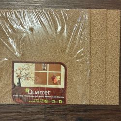 Quartet Natural Cork Tiles, 12" x 12