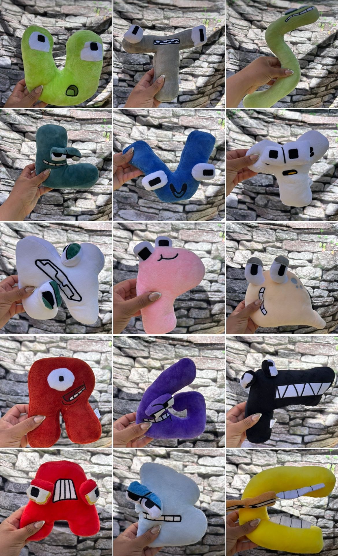 Letter Plushies