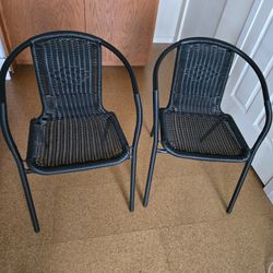 2 Chairs With Pads