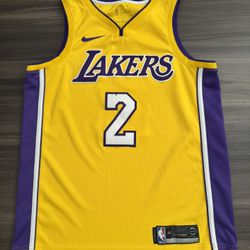 Nike Los Angeles LA Lakers Lonzo Ball #2 Swingman Jersey Size 48 Large