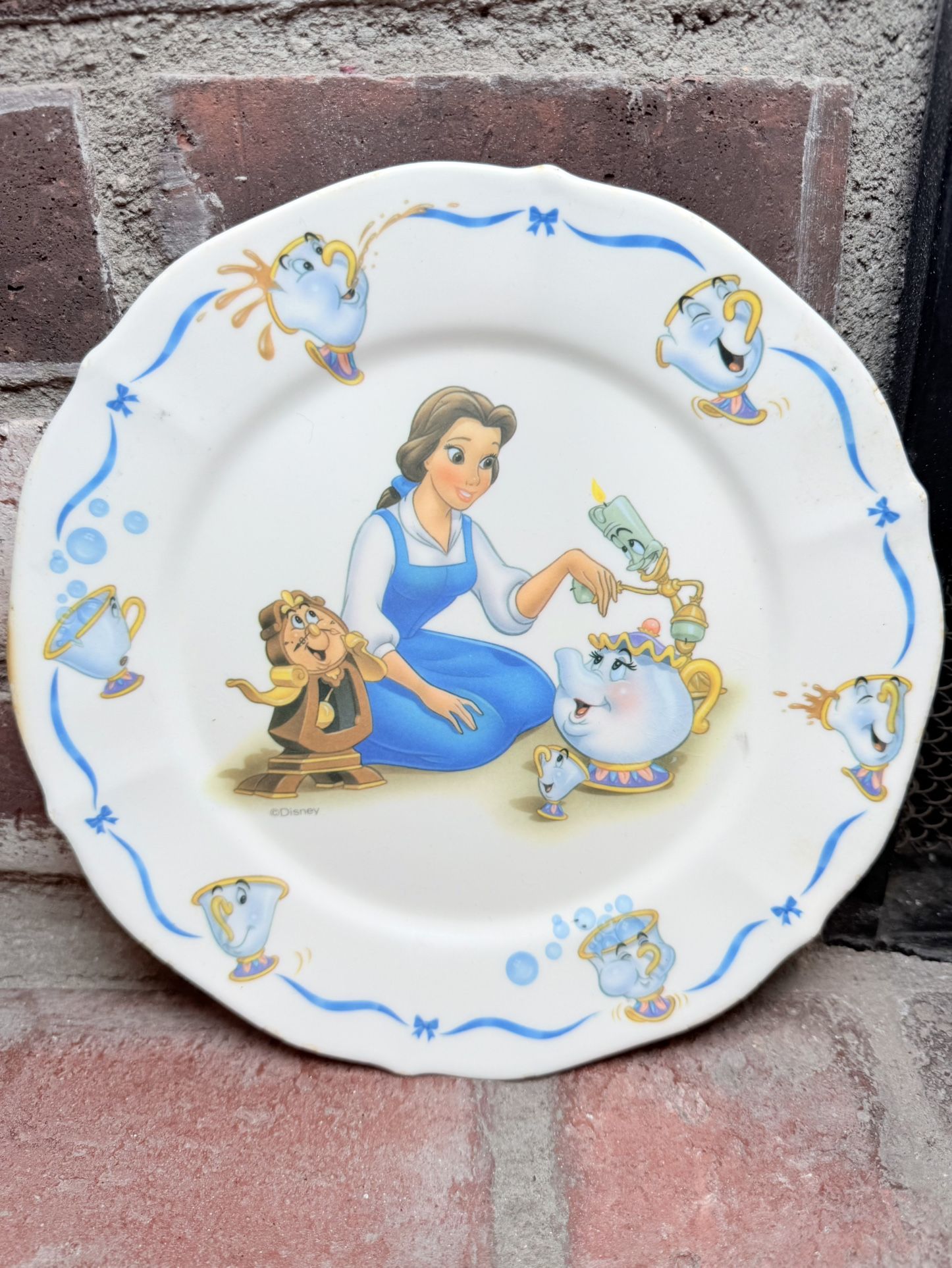 VINTAGE DISNEY BEAUTY & THE BEAST Plate