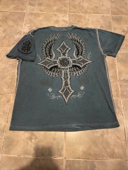 Raw State Redemption T-Shirt SZ XXL Gothic Cross Rope Seams Y2K Punk Rock