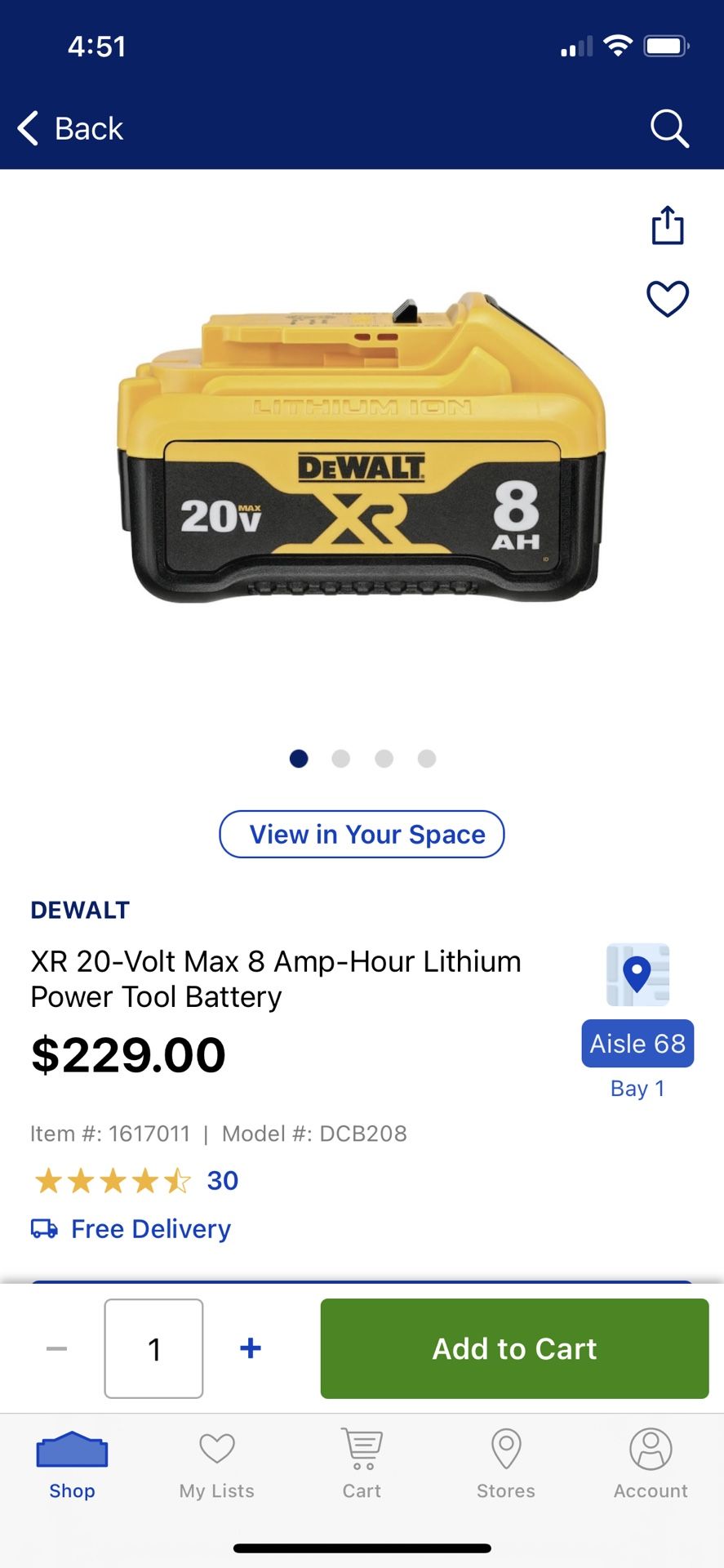 Dewalt 20 V 8ah