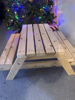 Wood Bench/ Kids Picnic Table