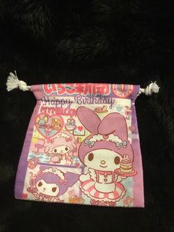 My Melody Sanrio Drawstring Pouch Bag