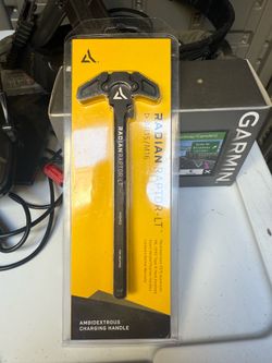 Radian Raptor-LT ambidextrous charging handle for an AR-15/M16 rifle.