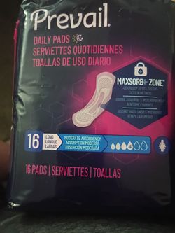 96  long pads in 6 individual unopened packages