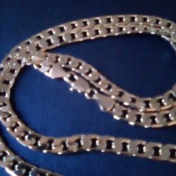 Gold Plated Curb Necklace Chain 